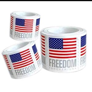 USPS Forever stamps Rolls Of 100 Stamps Charlie Brown Design And American Flag